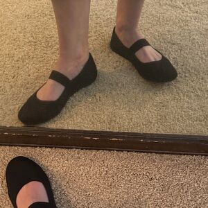 Taryn by Taryn Rose Black Knit Slip-On Ballet Flat